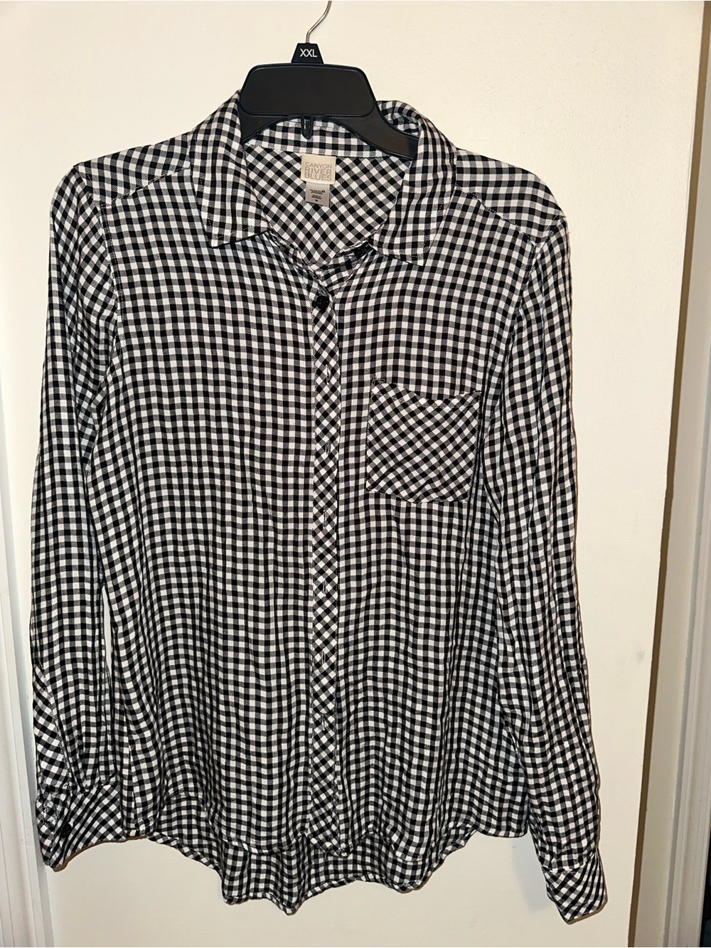 Canyon River Blues Black & White Gingham Button-Down Shirt - Men's